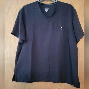 Beyond Scrubs  Black V-Neck Scrub Top